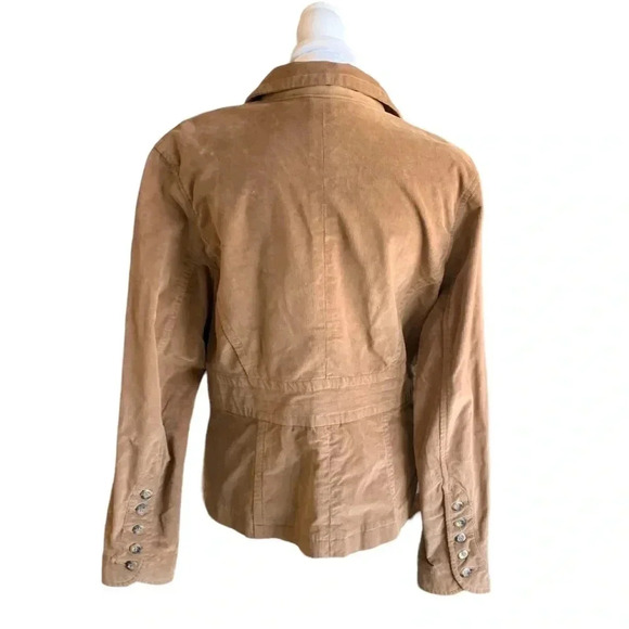 Ana women's Petite Large brown corduroy jacket - Picture 3 of 4
